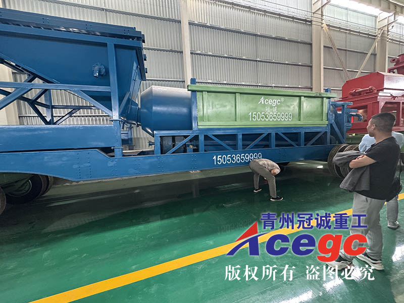 滾筒篩洗砂機出口